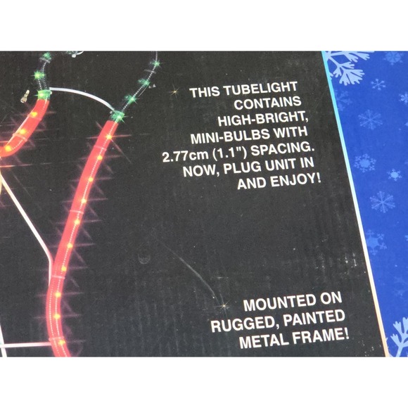 Star Glow Tubelight Decor Santa Display 29" Vtg Rare 2002 Pan Asian Creations - Picture 6 of 16